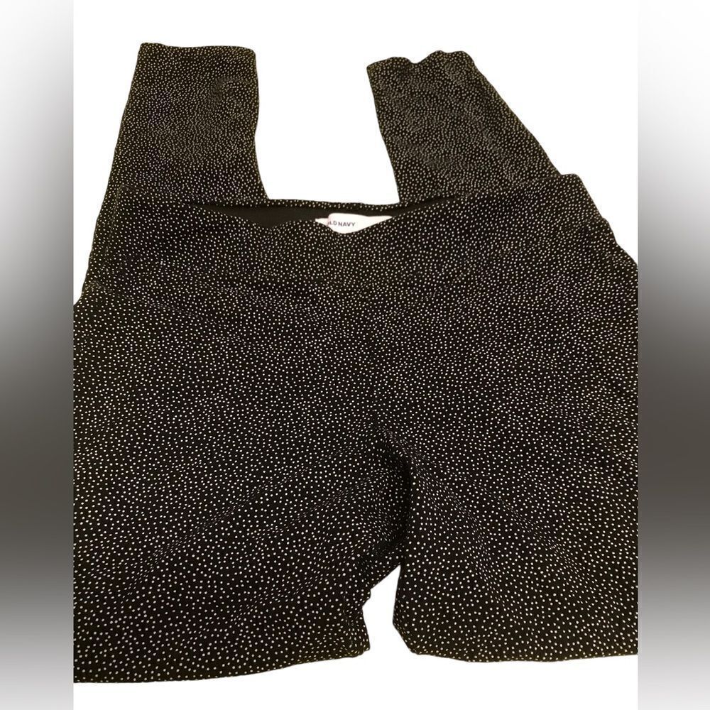 Old navy polka dot leggings size medium wide elastic band new without tags